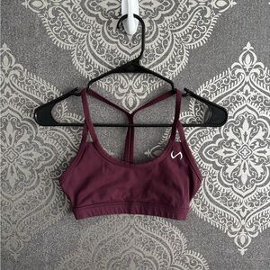 XS TLF Maroon Sports Bra